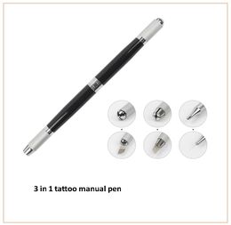 Tattoo Practice Skin Beginners Microblading Kit Permanent Makeup Eyebrow Set Manual Pen Pigment for Starter Supply1865051
