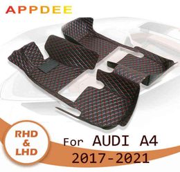 APPDEE Car floor mats for A4 Hatchback B9 2017 2018 2019 2020 2021 Custom auto foot Pads automobile carpet cover H2204156729030