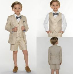 2018 Summer Three Pieces Boys Clothes Handsome Custom Made Boys Formal Suits Kids Formal Suit With Top Qaulity9532386