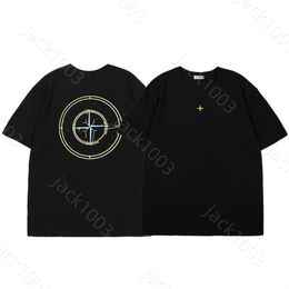 New Men Oversized Loose T Shirt STONE Classic style Letter Logo print tees ISLAND Couple style fashion simple Cotton Casual short sleeve top Tees Men Clothing 05