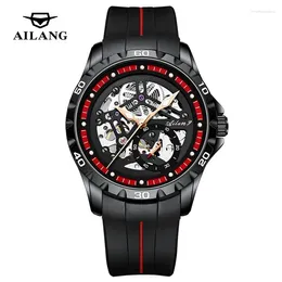 Wristwatches AILANG Luxury Mechanical Men Watch Fashion Hollow Watches Waterproof Luminous Clock Sports Skeleton