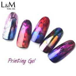 Gel ibdgel Foil Transfer Gel Easy Apply Nail Art Design Manicure Enamel Gel Polish UV Gel Nail Polish Lacquer Varnish Foil nail art