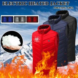 Women's Vests Vest Thermal Jackets ElectricUsb 9 Area Heated Padded 2024 Ladies Quilted Warm Winter Coat Sleeveless Outwear