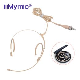 Microphones iiiMymic Telescopic Change Right Or Left Pro Headset Microphone With 3.5mm Jack TRS Lock For Sennheiser Wireless BodyPack