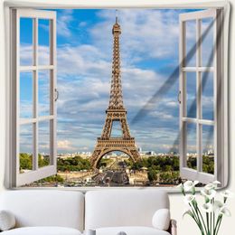 Tapestries Wall Art Tapestry Interior World Attractions In Window Decor For Room Decoration Wallpapers Year's Aesthetic Home Y2k