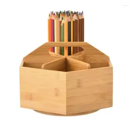 Storage Boxes Colored Pencil Holder Large Capacity Spinning Organizer For Art Supplies Rotating Pen Offices