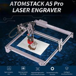 Printers ATOMSTACK A5 Pro 40W Engraving Cutting Machine With 410x400 Area FixedFocus Laser Engraver CNC Desktop DIY