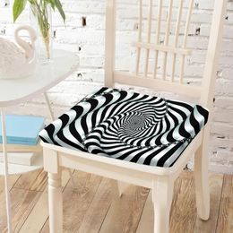 Pillow Black White Abstract Print Chair Resting S Household Office Decorative Chairs Pad For Reading Meditating Decor