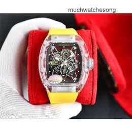 Luxury Watches Replicas Richadmills Automatic Chronograph Wristwatch 3502 Fully Automatic Movement Sapphire Mirror Rubber Watchband Swiss Brand Designer s JR