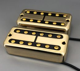 Filtertron Guitar pickups Mountringless Mini Humbucker Ceramic Magnet Gold Metal Cover for Grestch Guitar Well8136657