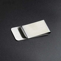 Money Clips High Quality 1PC Stainless Steel Metal Money Clip Fashion Simple Money Clip Dollar Cash Clamp Holder for Men Women 240408