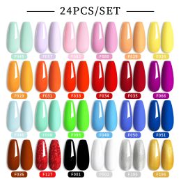 Kits LILYCUTE Gel Nail Polish Set 24/20PCS Colors 2022 Autumn Series Semi Permanent UV Led Nail Art Design Varnish Wholesale Kit