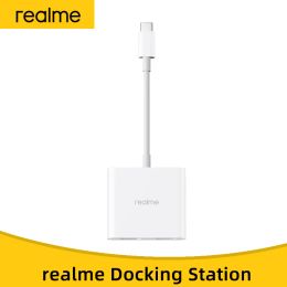 Zaagmachines Realme Docking Station Type C to Usb Hdmicompatiblefor Os Windows Linux Android Ios