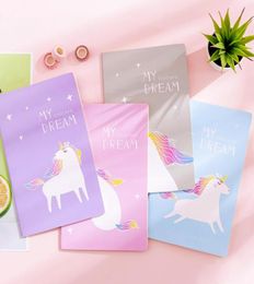 Students Cartoon Writing Notebook 3 Styles Creative Unicorn Carrot Students School Stationery Diary Book School Supplies 084999665