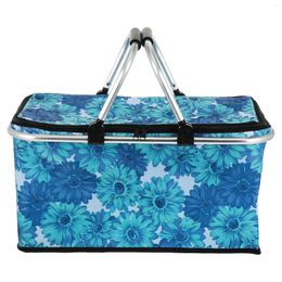 Dinnerware Picnic Folding Basket Insulated Lunch Outdoor Bag Organizer Tote Insulation Travel Bags Large