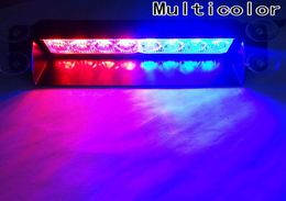 8 LED for Car Dash Strobe Flashing Lights BlueRed Emergency Flash Lights Warning Lamp On Windshield7468971