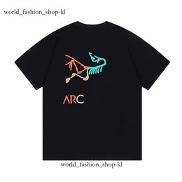 arc jacket tshirt Woman and Men Designer T Shirt Versatile Fashion Brand Classic Colourful Print Loose Unisex Students Colours Have Black Yellow White 637