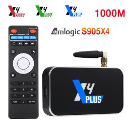 Box Ugoos Amlogic S905X4 TV BOX Android 11.0 X4 Plus PRO 1000M LAN 2.4G/5G WiFi 4GB RAM 64GB ROM Media Player Set Top Box X4 CUBE