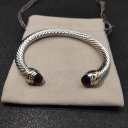 Designer 925 Silver Retro DY Bracelet - 7Mm Classic Multiple Style Bangles For Men & Women, Fashion Jewelry Gift By Eliteyurma 380