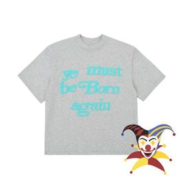 Mens T-Shirts 2024ss CPFM Cactus Plant Flea Market T-Shirt Men Women Grey CPFM XYZ Ye Must Be Born Again T Shirt Tops Tee J240402