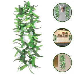 Decorative Flowers 3 Pcs Artificial Flower Hawaiian Lei Pool Party Faux Decor Wreath Plastic