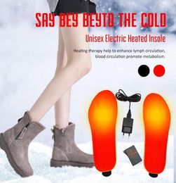 Sports Socks 1800mAh Wireless Remote Heated Insoles Foot Warming Pad Feet Warmer Sock Mat Winter Outdoor Heating Shoe1169019