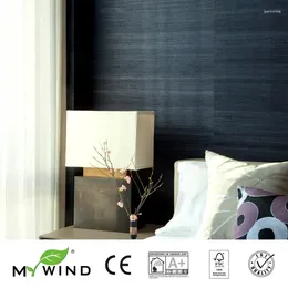 Wallpapers 2024 MY WIND Grasscloth Wallpaper Sea Grass 3D Designs El For Bedroom Walls Paper Black
