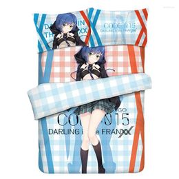 Bedding Sets DARLLING In The FRANXX Ichigo Japanese Anime Bed Sheet Or Duvet Cover With Two Pillow Cases Linen