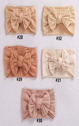 32 Colours Cable Bow Baby Headband for Child Bowknot Headwear Cables Turban Kids Elastic Headwrap Hair Accessories8314670