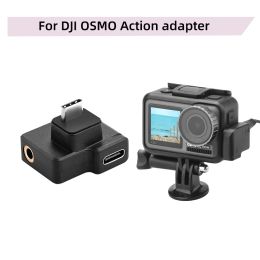 Accessories Microphone 3.5mm/USBC Adapter audio external for DJI Osmo Action 3.5mm mic mount for TRS Plug DJI Osmo Action Accessories Parts