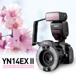 Accessories Yongnuo Ttl 14ex Ii Led Ro Ring Flash Speedlite Light Yn14ex Ii for Canon Eos 1dx 5d3 6d 7d 70d 80d Cameras