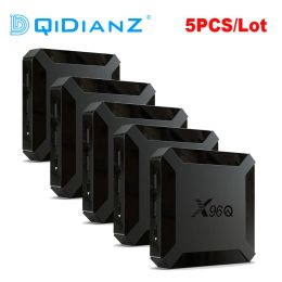 Box Wholesale Price 5PCS X96Q TV Box Android 10.0 Allwinner H313 Quad Core 4K 2.4G Wifi Android 10 Set Top Box