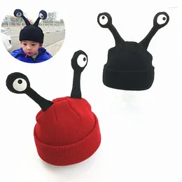 Berets Children Winter Beanie Cap Cute Insect Snail Cartoon Baby Hat Warm Crochet Knitting Wool Hats EIG88