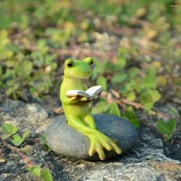 Garden Decorations Desktop Decoration Miniature Landscape Resin Crafts Fairy Decor Frog Statue Figurine Home