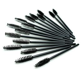 100pcs NEW Black Disposable Eyelash Brush Mascara Wands Applicator Makeup Cosmetic Tool Brush makeup brush Extension brushes2945108