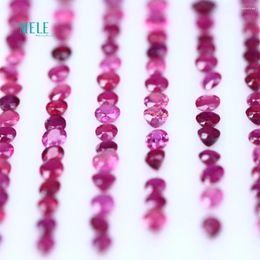 Personalizzazione di fascia alta di diamanti sciolti di Ruby naturale 0,2-0,6ct 3 4-4 6 mm gemma 18 a sospensione Oro Bracciale ad anello