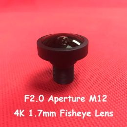 Parts 8.0 Megapixel 1.7Mm Lens Wide Angle 185 Degree F2.0 M12 Mount Infrared Night Vision 4K Fisheye Lens For Ip Security Cctv Camera
