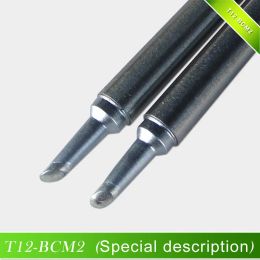 Tips Quecoo High Quality T12bcm2 Soldering Iron Tip Bevel with Indent / Horseshoeshaped Bcm2 Tip with Groove /shape 2bcm