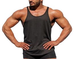 Muscleguys Mens Casual Loose Fitness Tank Tops For Male Summer Open side Sleeveless Active Muscle Shirts Vest Undershirts4270263