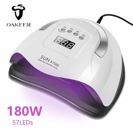 Medicine 180w Ice Nail Drying Lamp Led Uv Lamps Dryer for Nails Equipment for Drying Gel Polish Timer Auto Sensor Manicure Pedicure Salon