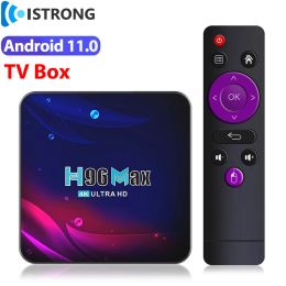 Box Network Set Top Box H96 MAX V11 Smart TV Box Android 11 Media Player 16G/32G/64G 3D 4K HDR 2.4G 5G WiFi Bluetooth4 USB3 Receiver