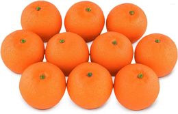 Party Decoration 10Pcs Artificial Lifelike Simulation Orange Set Fake Fruit For House Kitchen