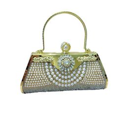 Ladies Evening Bag Handheld Bag with Diamond Embedding Celebrity Qipao Banquet Women's Crossbody