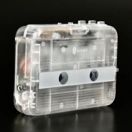 Radio Bluetooth Transmitter Stereo Transparent Cassette Player FM Radio Portable Bluetooth Cassette Player with Walkman