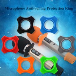 Microphones 20 Pcs/Lot 4 Angle Anti Slip Rolling Wireless Microphone Roller Ring Mic Accessories Best quality Free shipping