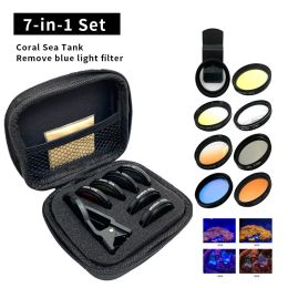 Lens Aquarium Lens Fish Tank Go Bluray Mobile Phone Camera Lens Filter 7in1 Ro Lens Yellow Lens Filter Coral Reef Aquarium Phot