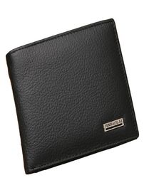 100 Genuine Leather Mens Wallet Premium Product Real Cowhide Wallets for Man Short Black Walet Portefeuille Homme Short Purses8765509