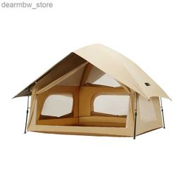 Tents and Shelters Outdoor Camping 5-8 People Thickened Rainproof Sunscreen and Sunshade Folding Portable Camping Tent Complete Equipment L48