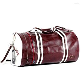 Duffel Bags Large Leather Travel Handbag Men Fashion PU Luggage Pack Bag Letters Flight Carry On Business Trip Tote Overnight Shoes Duffle