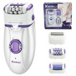 3in1 Women Epilator Electric Female Face Hair Removal Lady Shaver Bikini Trimmer Body Depilatory Leg Rechargeable Depilation 240403